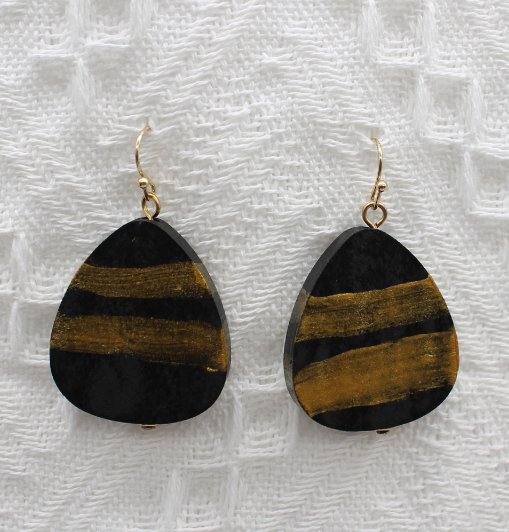 2019 Women's Jewelry Earrings Fashion Light Weight Dangle Waterdrop Wood Earrings For Party Gift