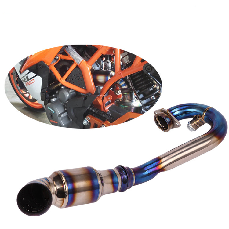 Для 2017-2020 KTM Duke 125 250 390 RC390 выхлопная труба мотоцикла из титанового сплава соединительная труба без шнуровки катализатора