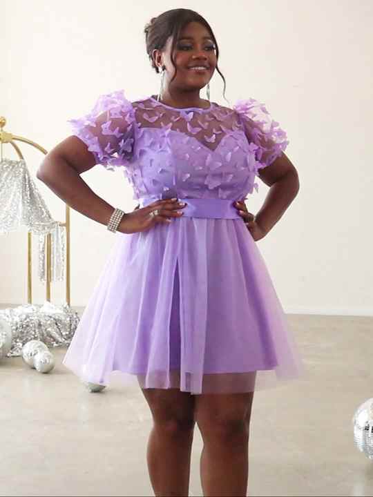 purple tulle dress plus size Lilac Lace Beaded Plus Size Prom Dresses Long Organza Quinceanera Ball Gowns Cheap SheerGirl