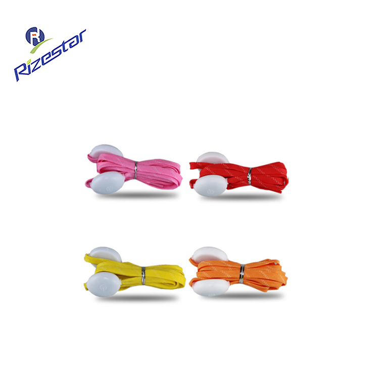 Производитель поставляет пользовательские логотипы первого поколения красочные мигающие светодиодные шнурки