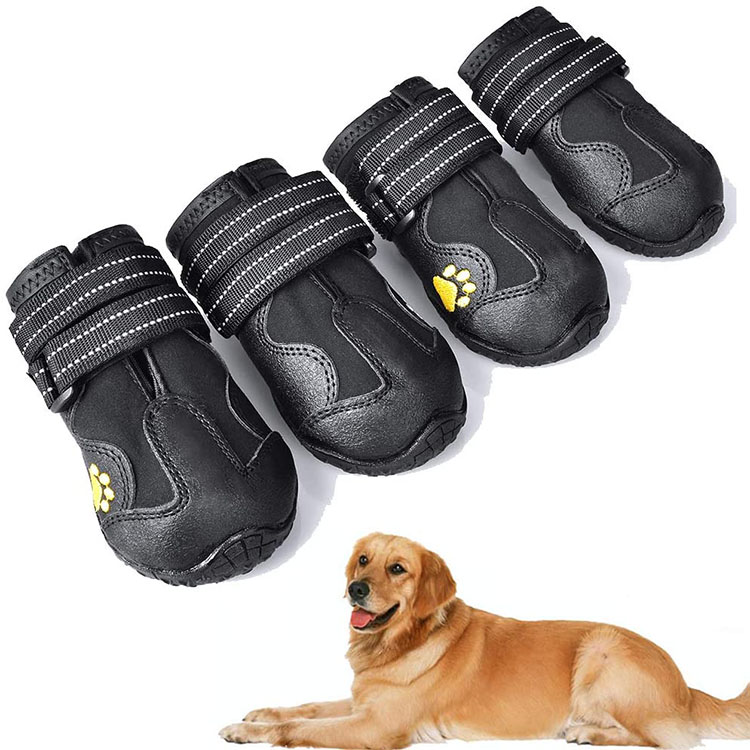 antiscivolo TTCI-RR per cani e cani Stivali per cani da compagnia con riflettenti scarpe antipioggia per cani e cani invernali antiscivolo