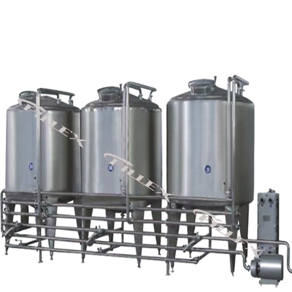 Резервуар для очистки из нержавеющей стали, очистка на месте, автоматическая очистка CIP
