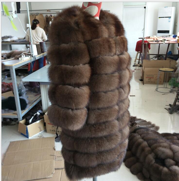 Women 2022 winter Real Fox fur coat women detachable sleeve Vest Fashion Luxury Thick Warm Coat Jacket