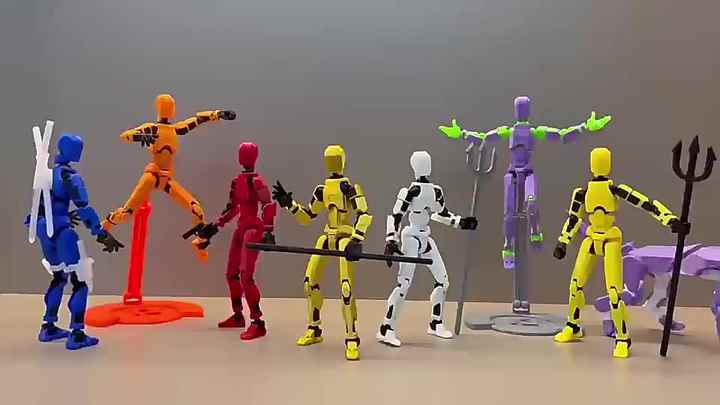 Fourth Generation of Multi-Jointed Action Figures with Wings