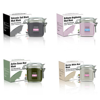 Высокое качество частный ярлык грязи уход за кожей вулканической амазонская белый натуральный органический глубоко очищают черная маска для лица розовый уход за кожей лица глина