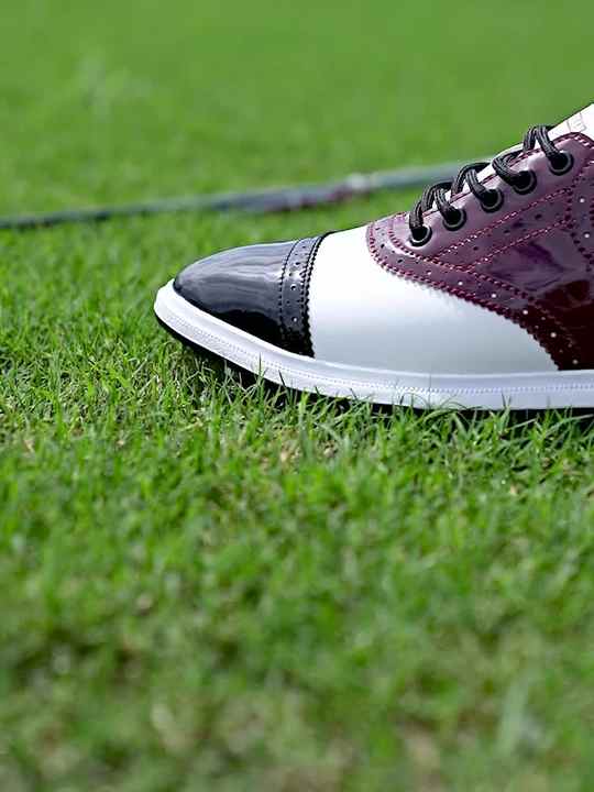 Custom Breathable PU Men's Golf Shoes - Customizable OEM