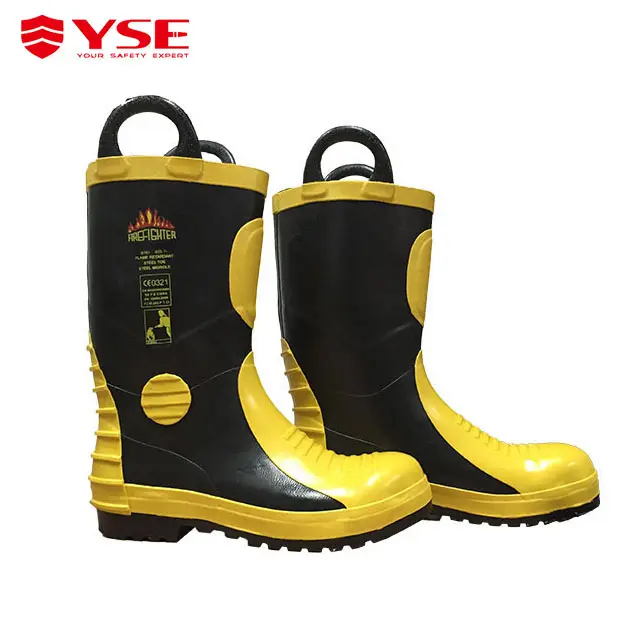 lace up structural firefighting boots