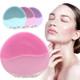 Mini USB Electric face Facial Cleansing Brush foreoing Silicone Sonic Cleaner Deep Pore Cleaning Waterproof Skin Massage