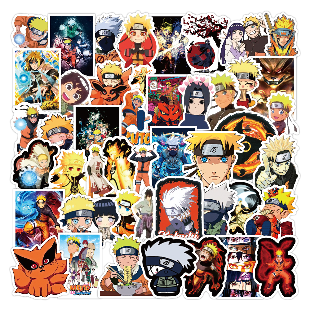 100 шт./упак. мультфильм Наруто Аниме наклейки водонепроницаемый скейтборд мотоцикла гитары камера ноутбука наклейки для велосипедов, игрушки для детей