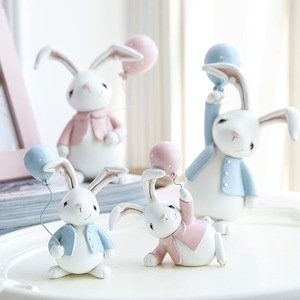 small plastic bunny figurines