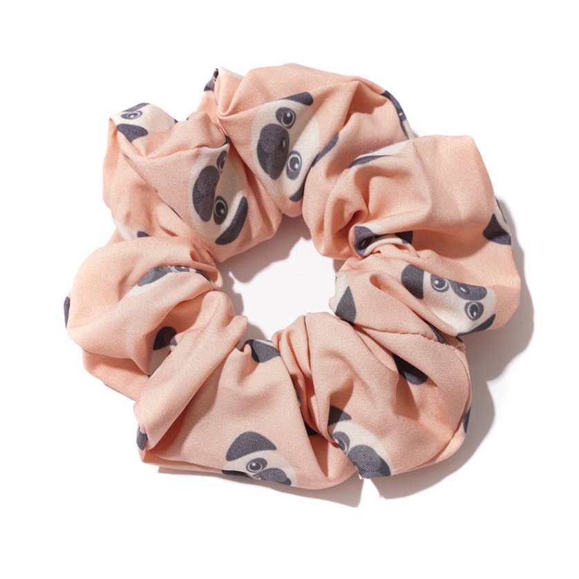 Женская атласная резинка для волос с принтом собаки на заказ