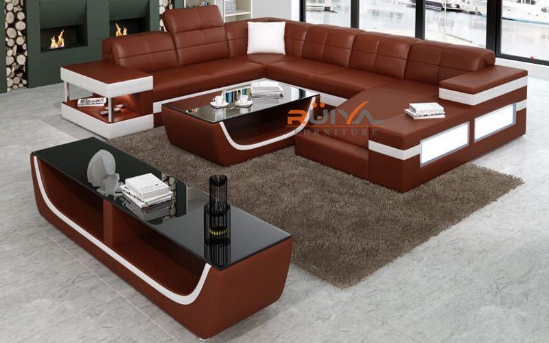 2020 New arrival foshan cheap space sofa home furniture with LED light
