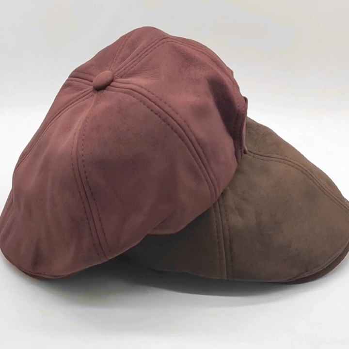 MIO Vintage Newsboy Caps - Winter Soft Velvet Flat Caps display picture 1