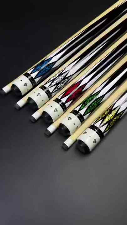 Classic Black 1/2 Billiard Cue Case Bag with Accessory Kit