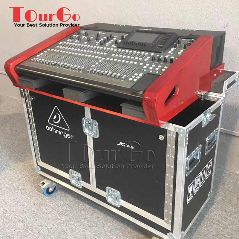 TourGo Flight Road Flip Case for Behringer X32 Mixer Console with Doghouse