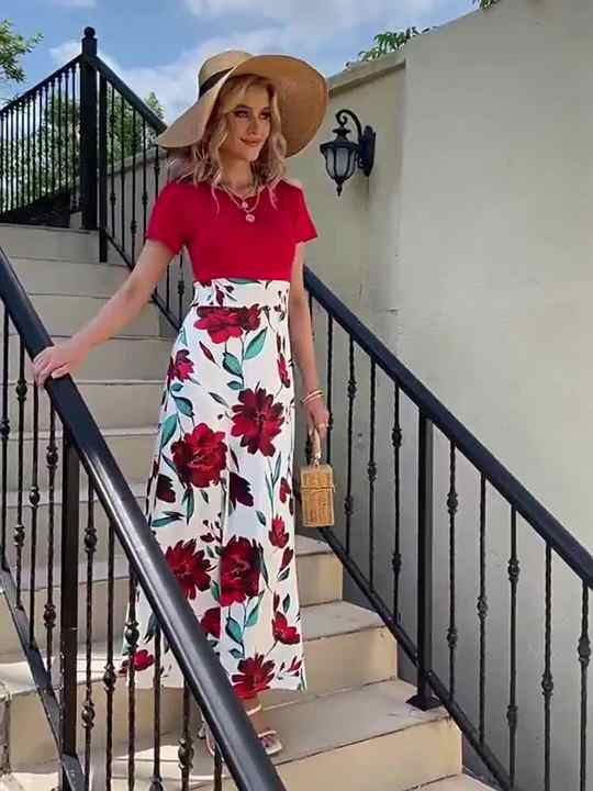 Women Patchwork Elastic Print O Neck Casual Dress,Sexy Dress Slim Fit Lady  Bodycon Elegant Casual Dresses