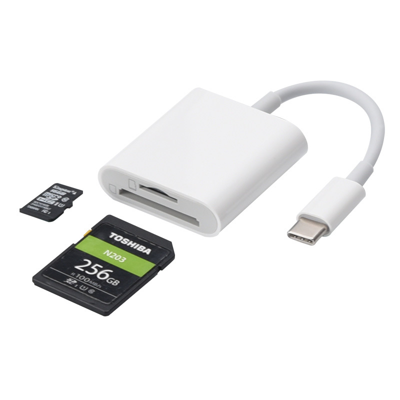 USB-C Тип C SD карты памяти TF карт ридер от производителя Тип C цифровой считыватель смарт-карт