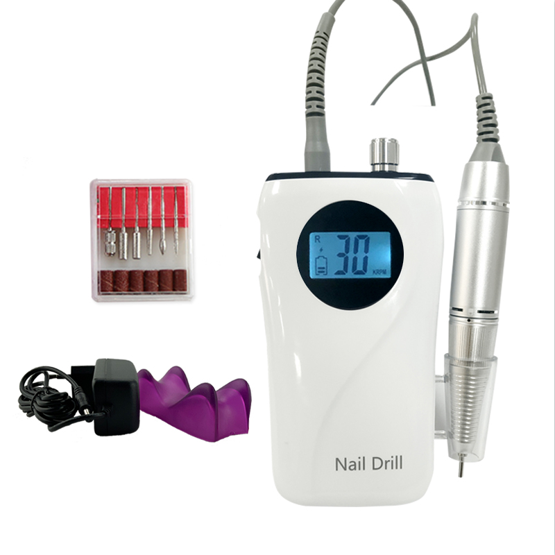 Аккумуляторная машинка для ногтей, 30000 об./мин.