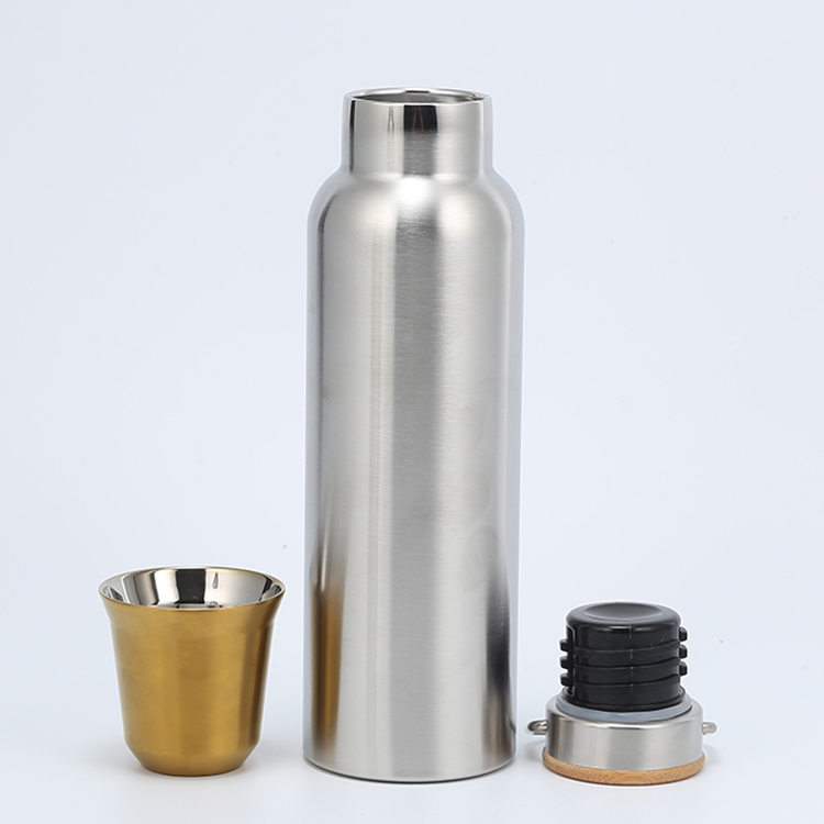 wholesale Travel tumbler mug thermos vacuum drinking bottle with handle