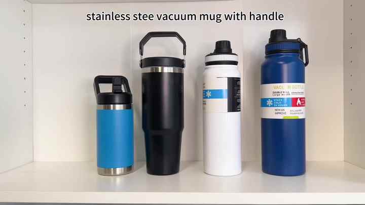 Stainless Steel Double Wall Insulated Water Bottle 30oz Vacuum Flask ...