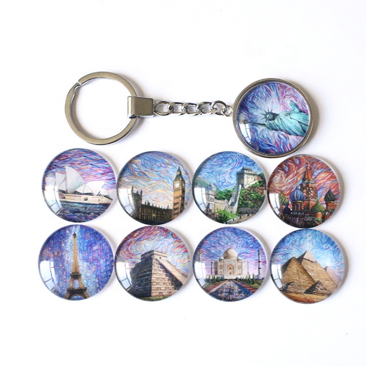 QIYUIE 30 мм Пользовательские печати фото картина небо двухсторонний кристаллического стекла