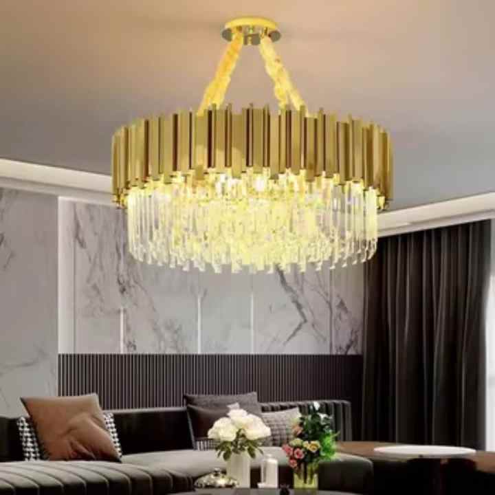 Modern Luxury Living Room Hotel Villa Led Large Round Ceiling Mounted ...