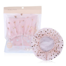 High-elastic Bath Accessories Hair Cap Reusable Waterproof Bathing Cap Reusable Shower Caps