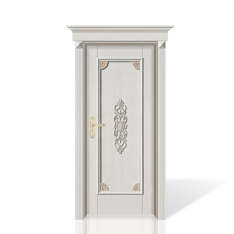 China goods wholesale Modern teak wood covered solid wood internal door