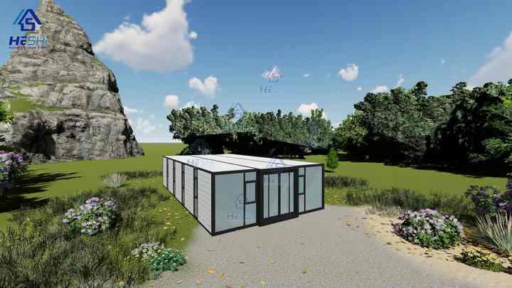 Waterproof Prefabricated 20Ft 40Ft Expandable Container House 2 3 4 5 ...