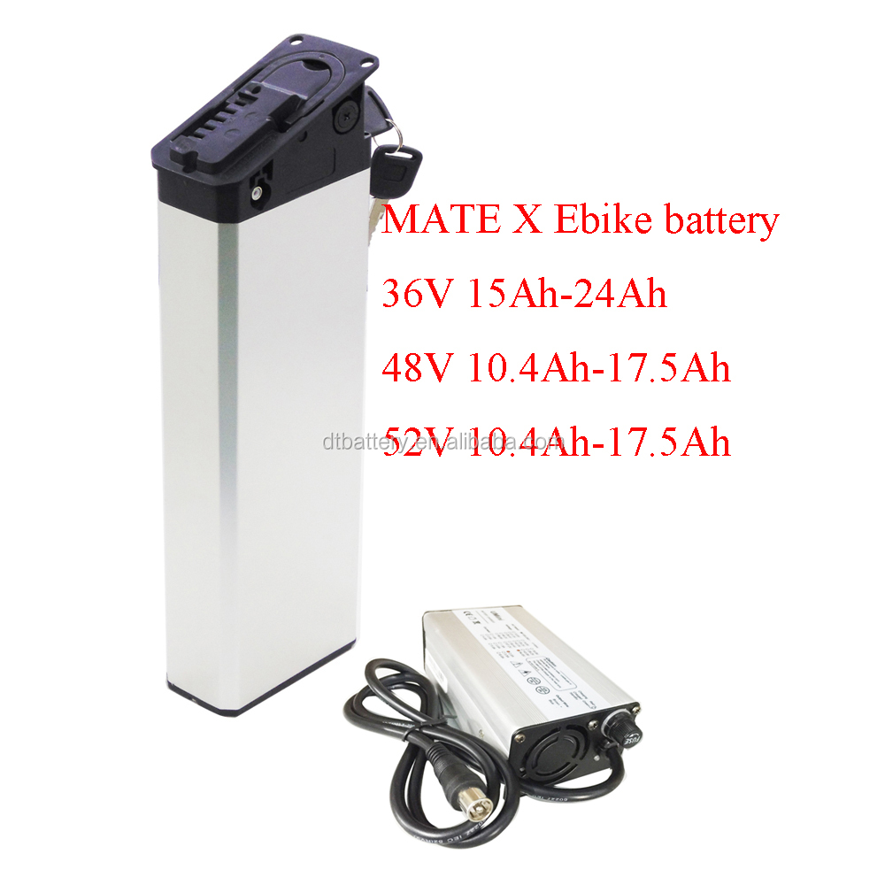 Mate X電動交換用バッテリー250W 500W 750W 48V 12Ah 14Ah 15Ah