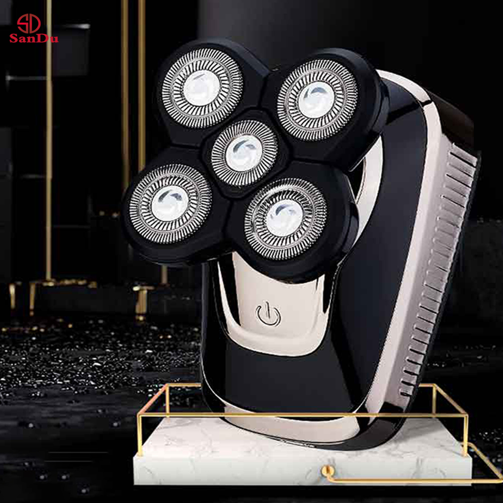 Многофункциональная электробритва для влажного и сухого бритья, 5 головок, индивидуально плавающий Мужской Электрический перезаряжаемый триммер, бритва