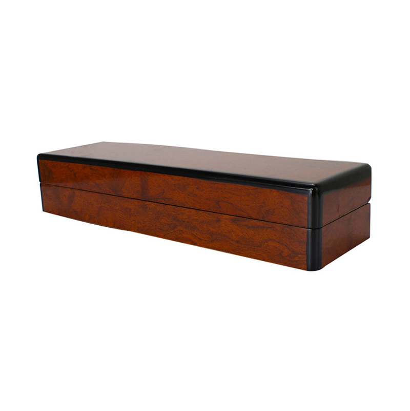Forma de retângulo Slim Design de madeira Caixa de relógio