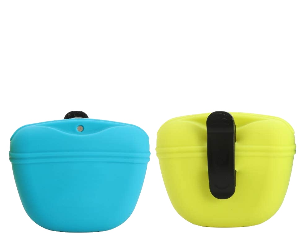 Силиконовый мешок для собак-маленькая тренировочная Сумка-портативный поводок для собак с магнитной застежкой и поясным зажимом-для домашнего использования