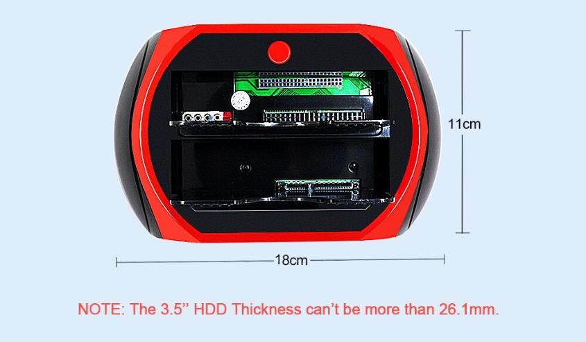All In 1 HDD Docking Station USB 2.0 2.5" 3.5" IDE SATA External 4TB HDD Box Hard Disk Drive Enclosure Card Reader
