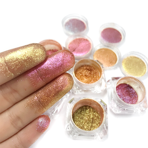 Kolortek duochrome chameleon eyeshadow pigment private label single loose eyeshadow cosmetics makeup