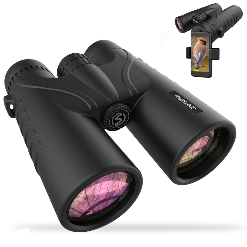 Горячая продажа 10X42/12X42 водонепроницаемый ударопрочный бинокль монокулярный телескоп