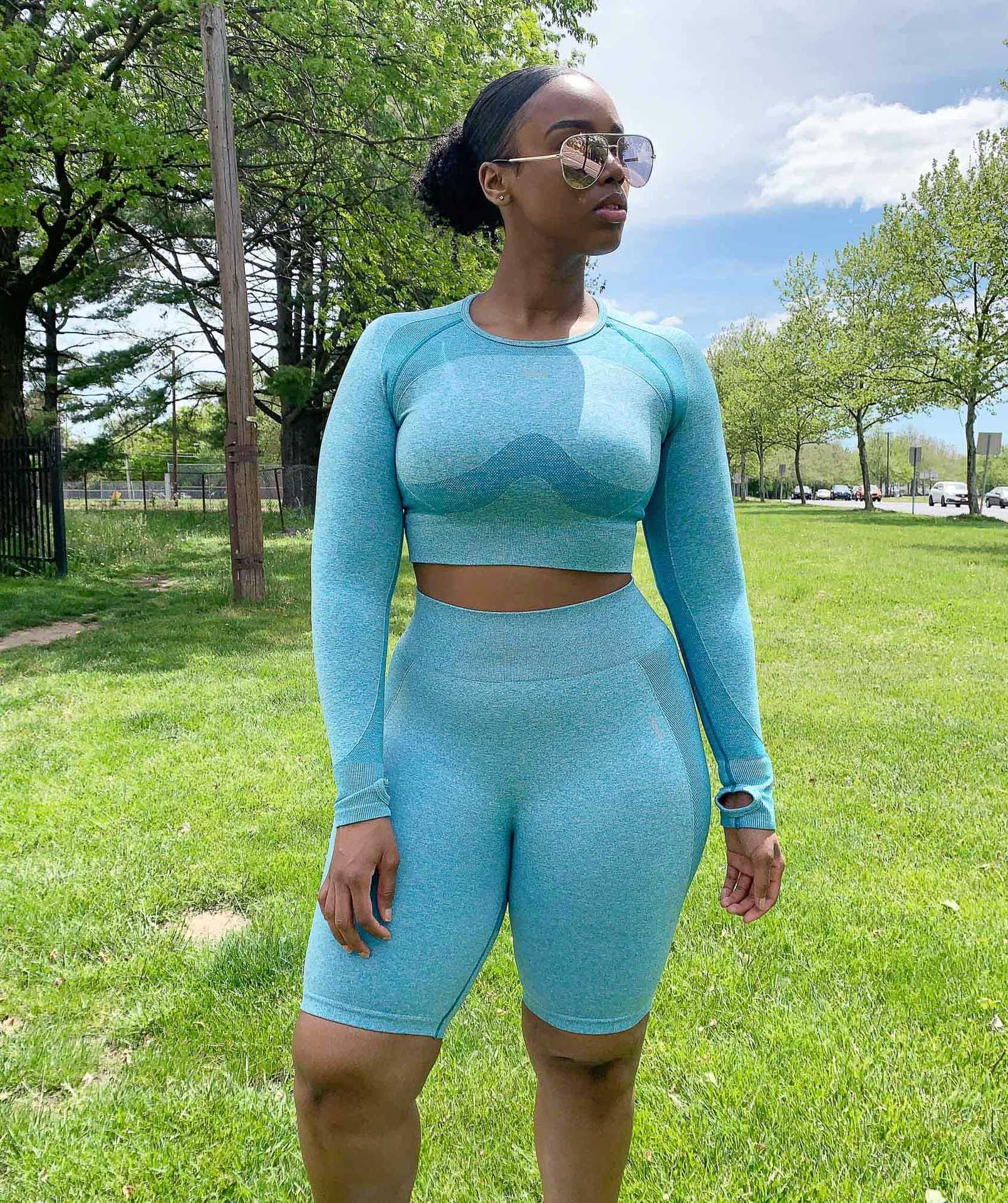 Новинка, Лидер продаж, шорты для йоги с высокой талией, набор для тренировок