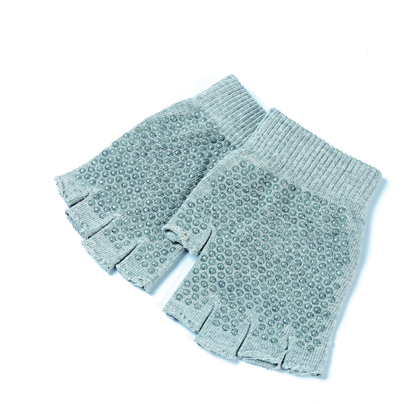 Высокая юаней по индивидуальному заказу не скользит акриловые перчатки для йоги с открытыми пальцами