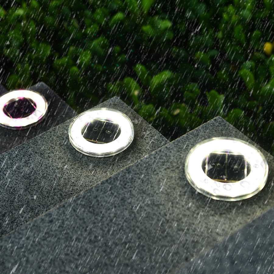 Светодиодная панель на солнечной батарее FILLUX, цветное украшение, водонепроницаемая, IP65, беспроводная уличная лампа для сада, лестницы, ландшафта, дорожки, бассейна, лужайки