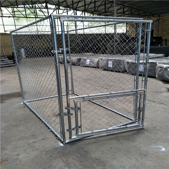 Horizontal Sliding Folding Dog Crate Stainless Steel
