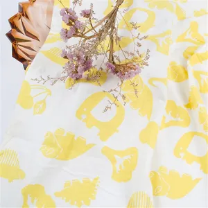 Premium Printed Gauze Muslin 100/% Cotton Fabric Dressmaking Flower Print 58/"