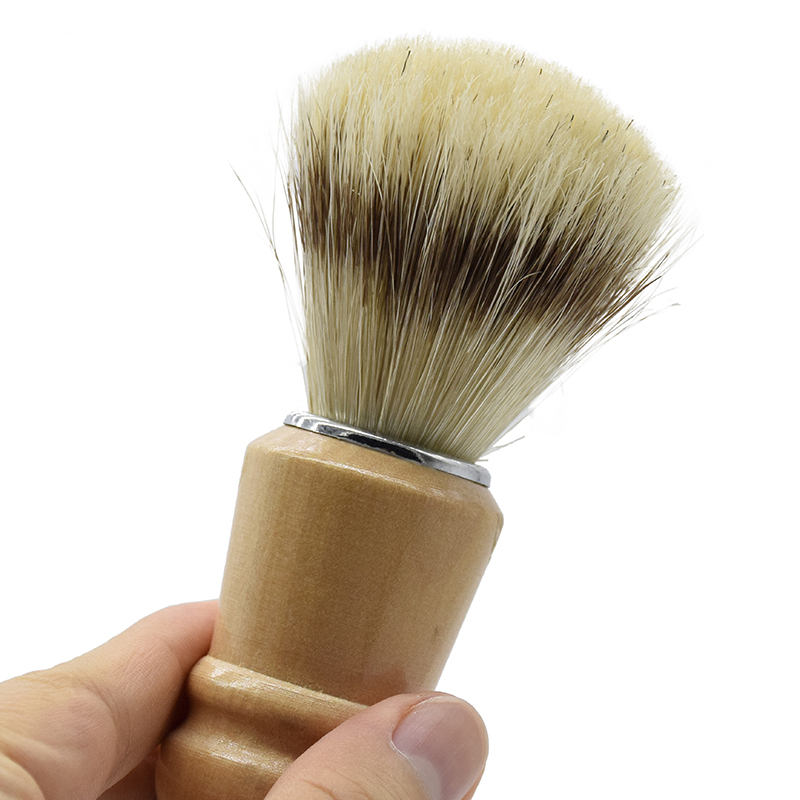 New style Wooden handle Badger Hair Beard Shaving Brush For Best Men Father Gift Mustache Barber Tool Facial Salon