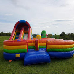 Giant children outdoor playground climbing bouncer bouncy castle bounce house inflatable obstacle course