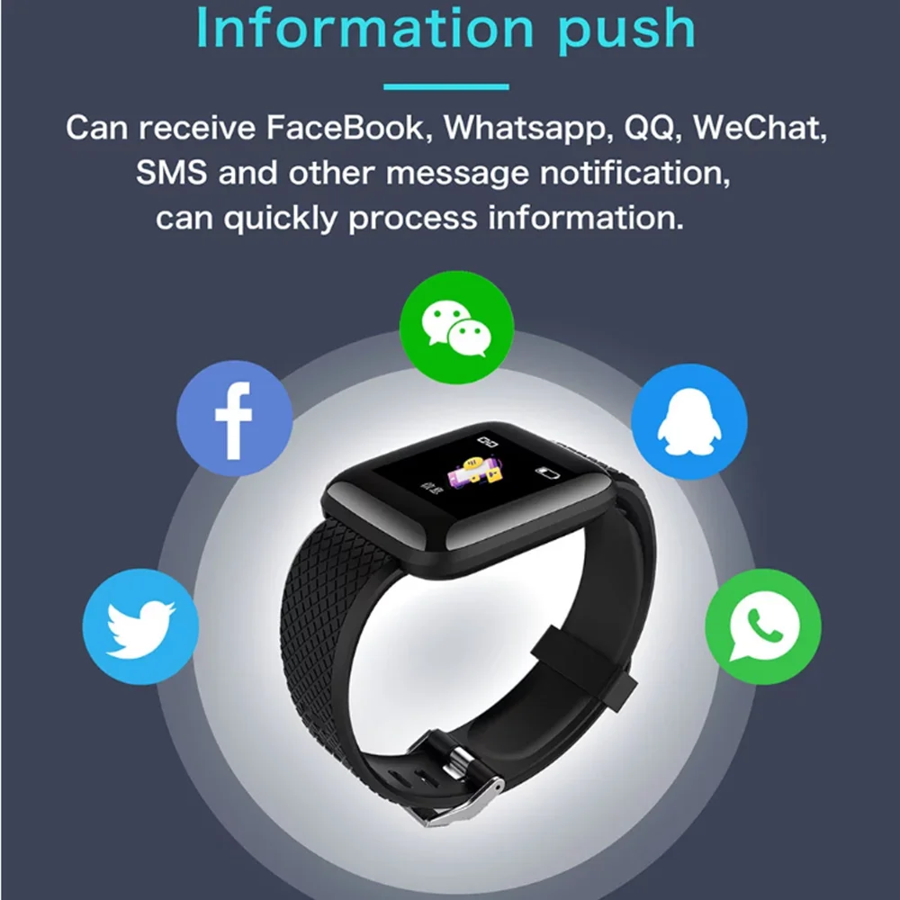 New best selling 116plus pedometer heart rate BT 4.0 smart bracelet reminder sports bracelet