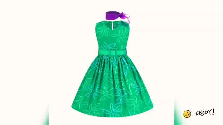 seaweed green dress Tenly Tween Poplin Mini Dress- Seaweed Large 12 main image 0