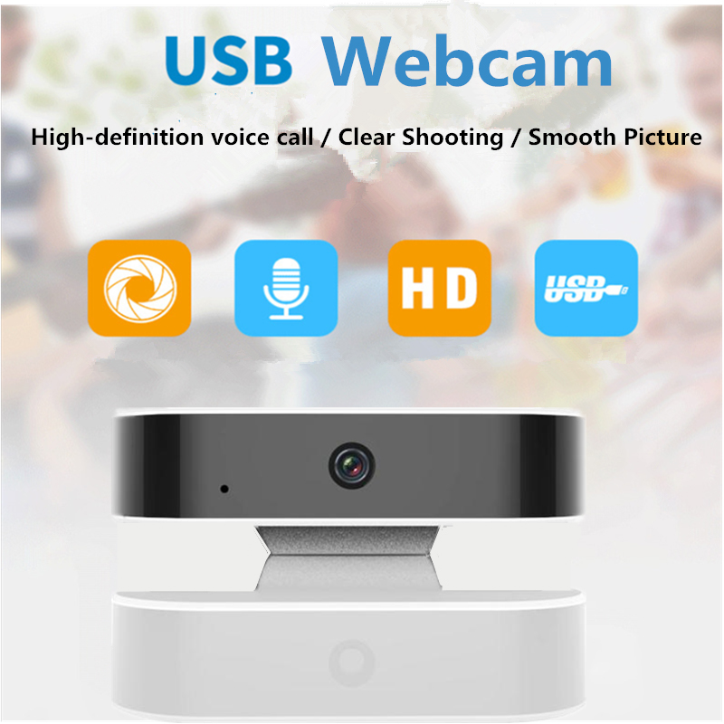Webcam USB HD 1080p With Noise-Reducing For Mic PC And Mac