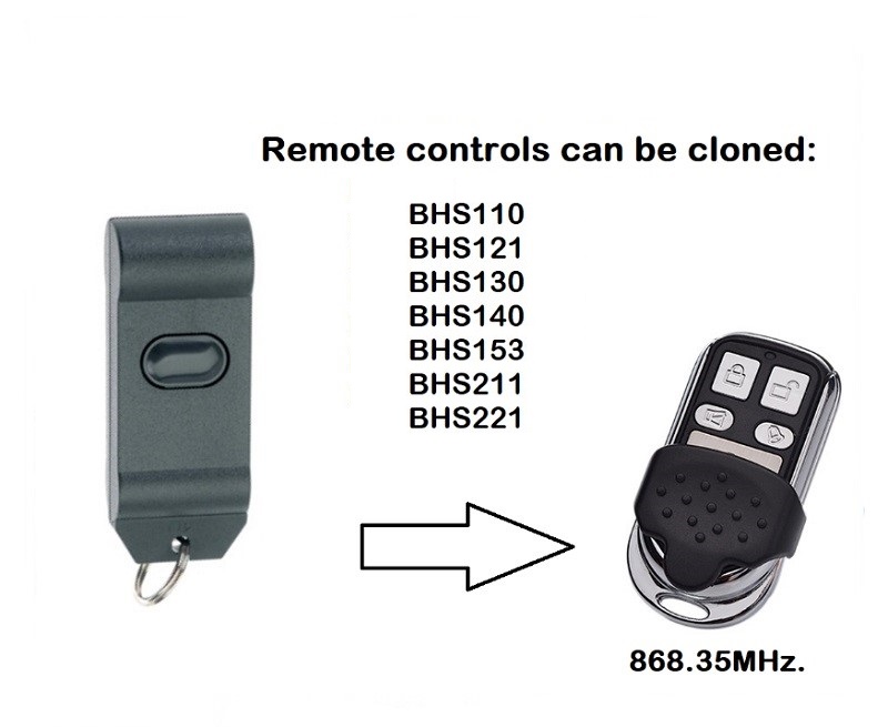 Berner BHS130 Universal Remote Control Duplicator 868.35MHz.