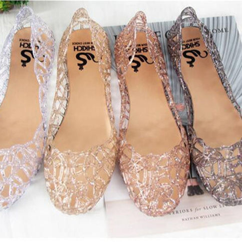 crystal jelly shoes