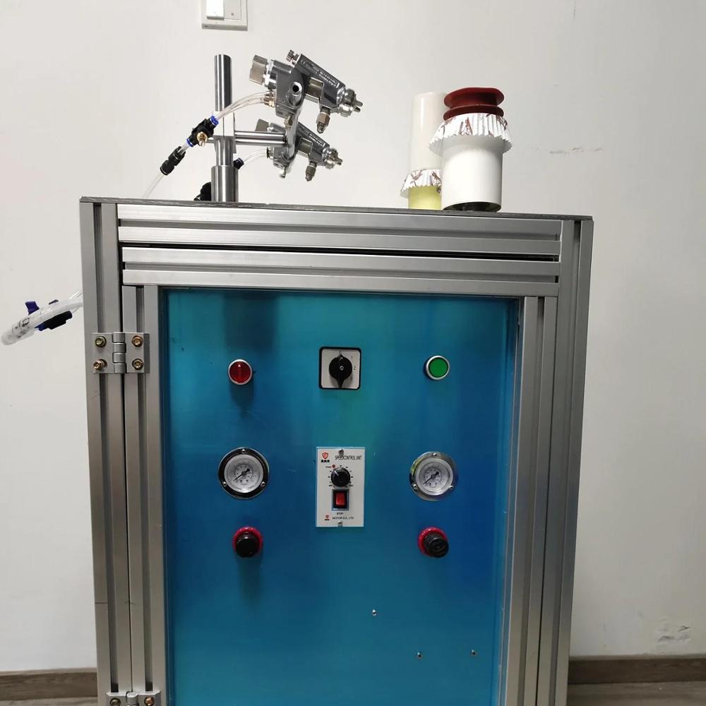 Дуплексная станция с цветным покрытием кружка автоматическая распылительная машина для белого, прозрачного или цветного покрытия спрей