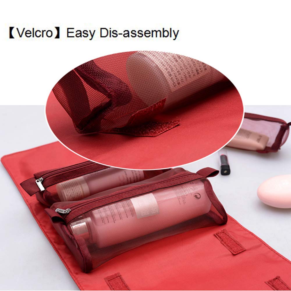 Borsa da toilette da viaggio Custodia per trucco portatile Cosmetici Articoli da toeletta Organizer per riporre il trucco Borsa personale Dopp Kit